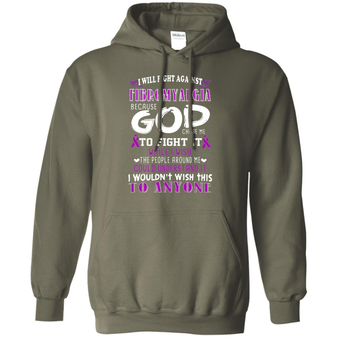 Fibromyalgia Awareness Shirt I Will Fight Against Fibromyalgia Military Green
