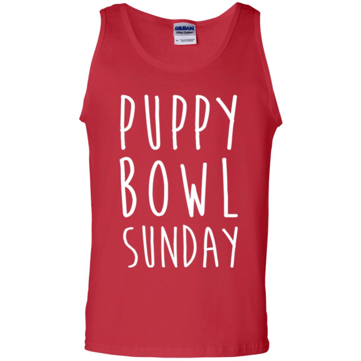 Football Dog Lover T-shirt Puppy Bowl Sunday T-shirt Red