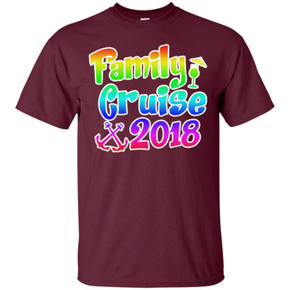 Family T-shirt Cruise 2018 Maroon