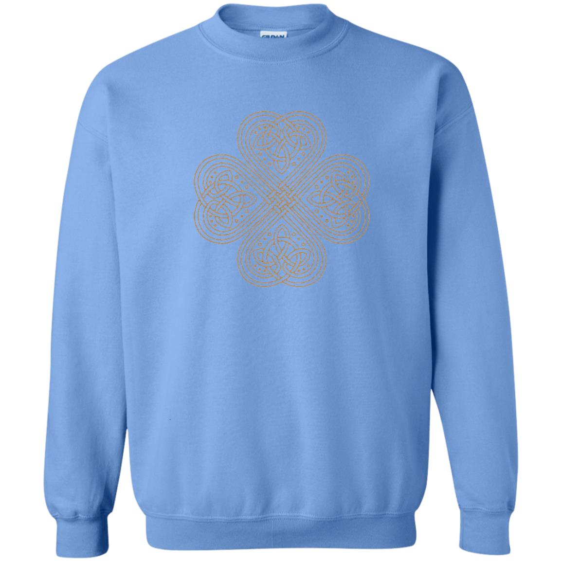 Irish Celtic Gold Knot Patricks Day Shirt Carolina Blue