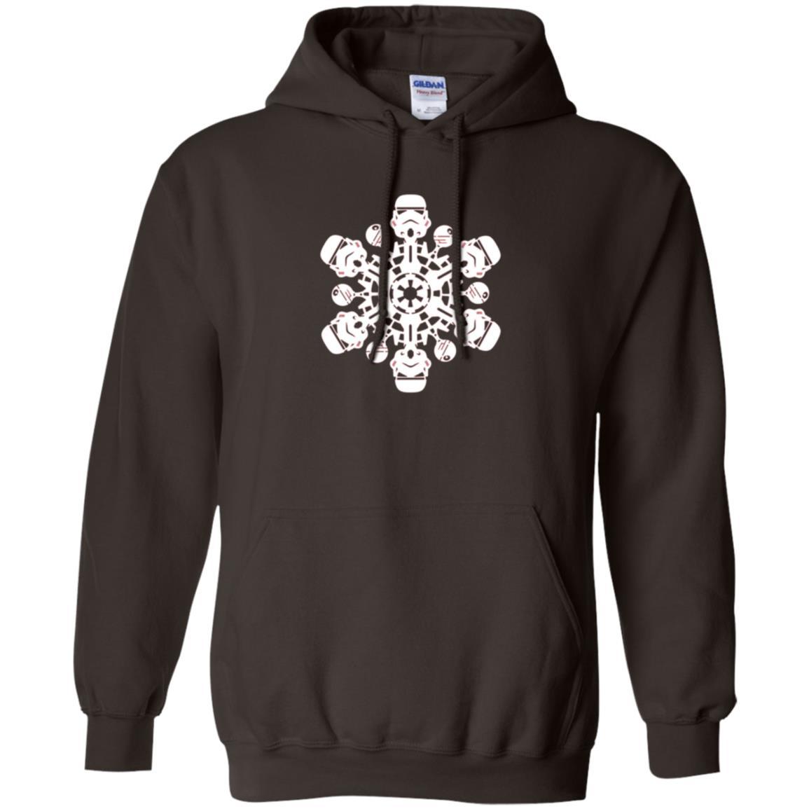 Film T-shirt Star Wars Stormtrooper Christmas Snowflake Graphic Dark Chocolate