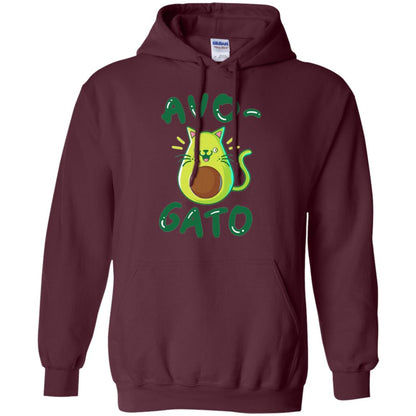 Cat Lovers T-shirt Avocado Avogato Maroon