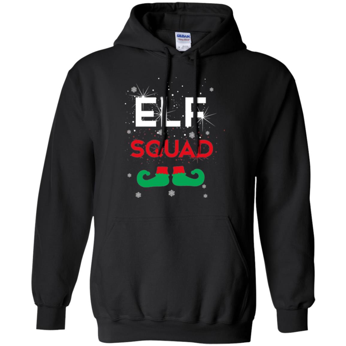 Christmas T-shirt Elf Squad Black