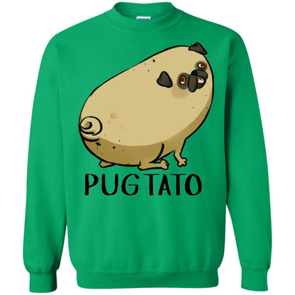 Dog Lovers T-shirt Pugtato Irish Green