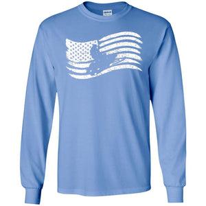 Snowmobile Rider T-shirt American Flag