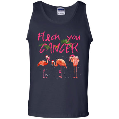 Flock You Cancer Breast Cancer Awareness Gift Shirt Navy