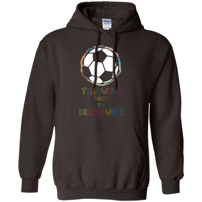 Soccer T-shirt Teamwork Makes The Dreamwork Dark Chocolate
