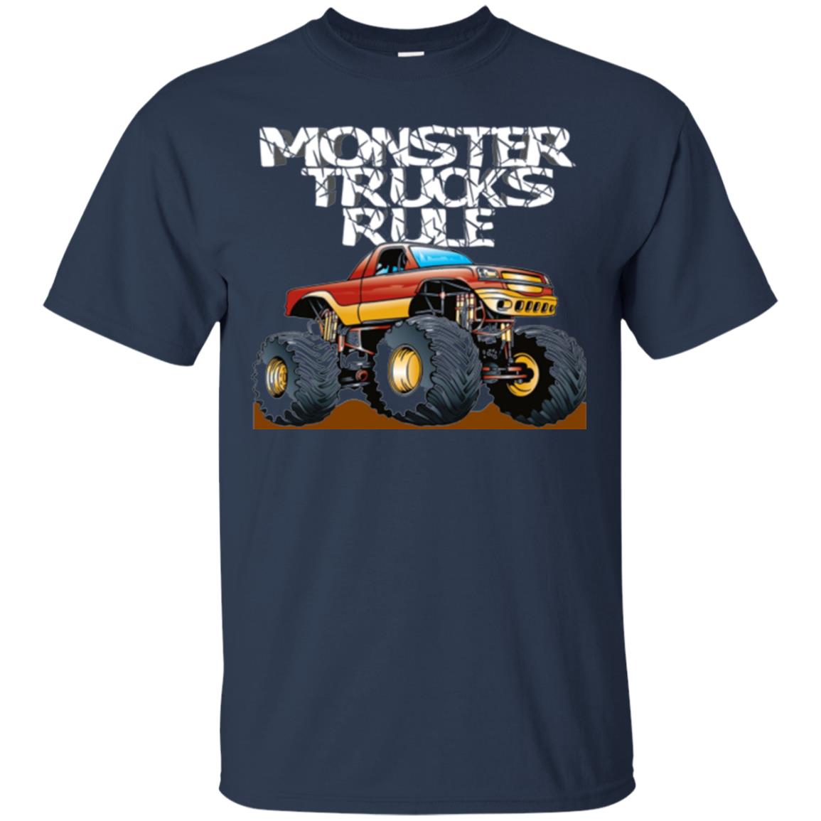 Monster Trucks Rule T-shirt Navy