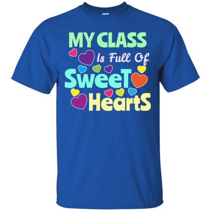 Valentines Day T-shirt I Love My Sweet Hearts Royal