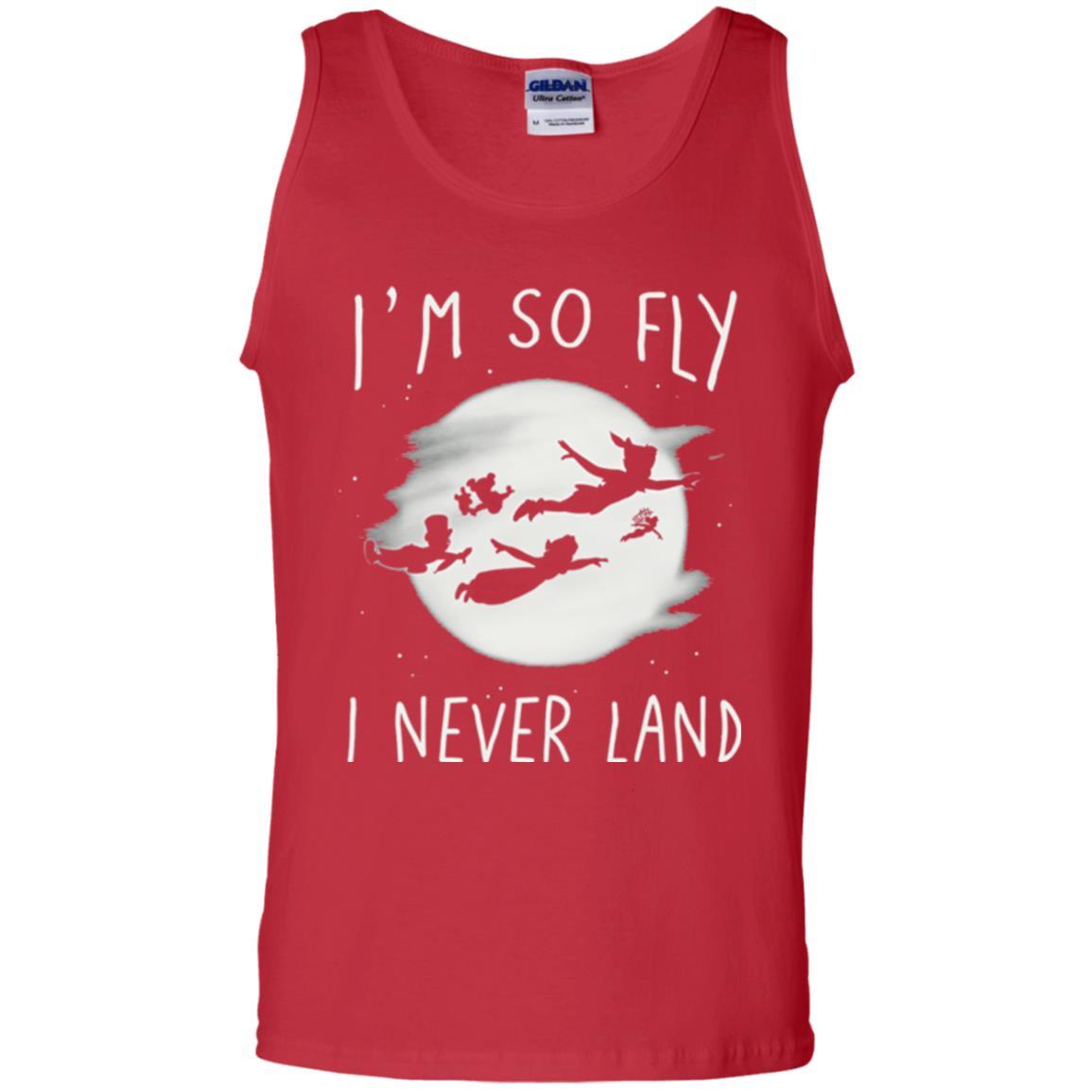 Film T-shirt Peter Pan So Fly Moon Silhouette Graphic Red