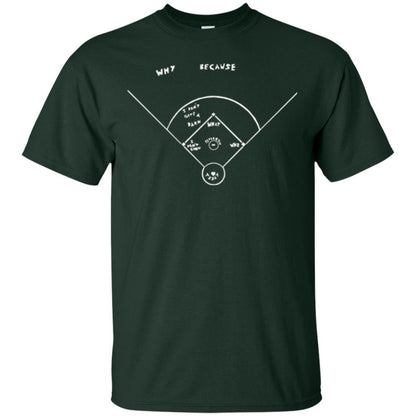 Who's On First T-shirt Forest Green