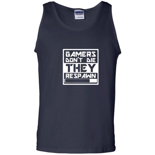 Video Gamer Shirt Don_t Die They Respawn Navy
