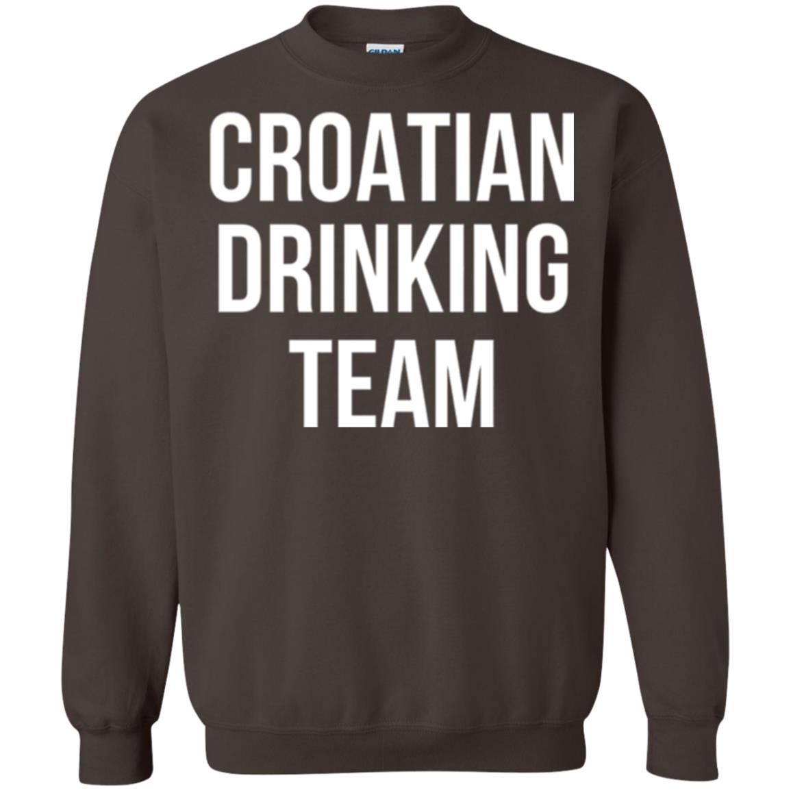 Croatian Drinking Team Drinking T-shirt Dark Chocolate