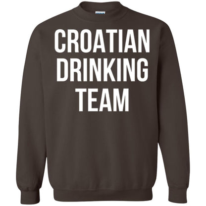 Croatian Drinking Team Drinking T-shirt Dark Chocolate