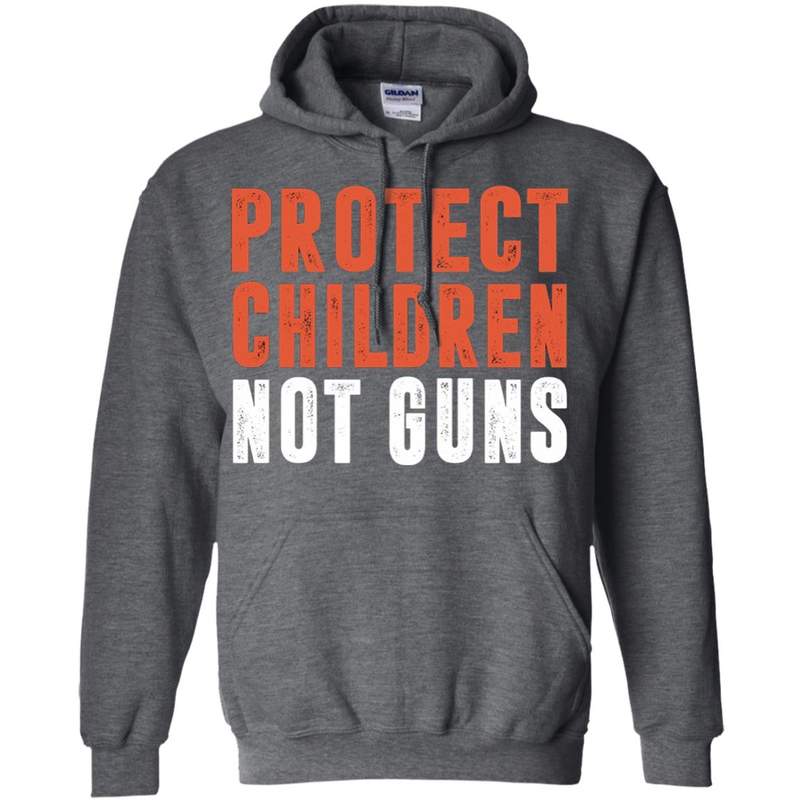 Protect Children Not Guns Quote Shirt Dark Heather