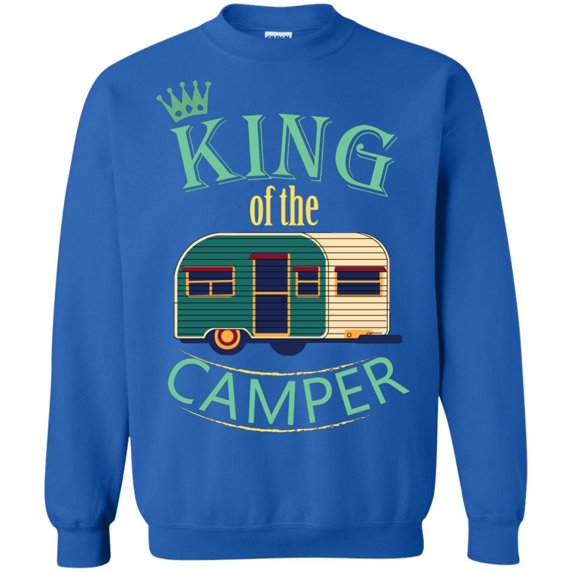King Of The Camper Camping Lover Shirt Royal