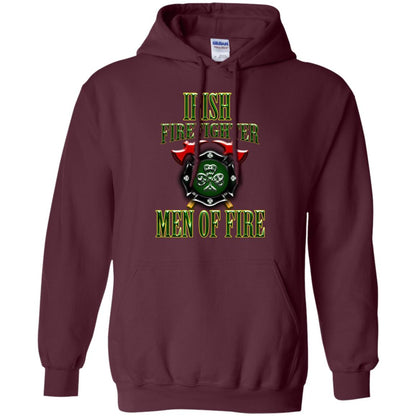 Irsh Firefighter Men Of Fire Irish Fireman Gift Shirt Maroon