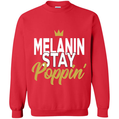 Melanin Stay Poppin Melanin Rich Drippin Melanin T-shirt Red