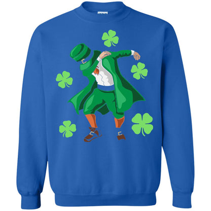 Funny Dabbing Leprechaun St. Patricks Day T-shirt Royal