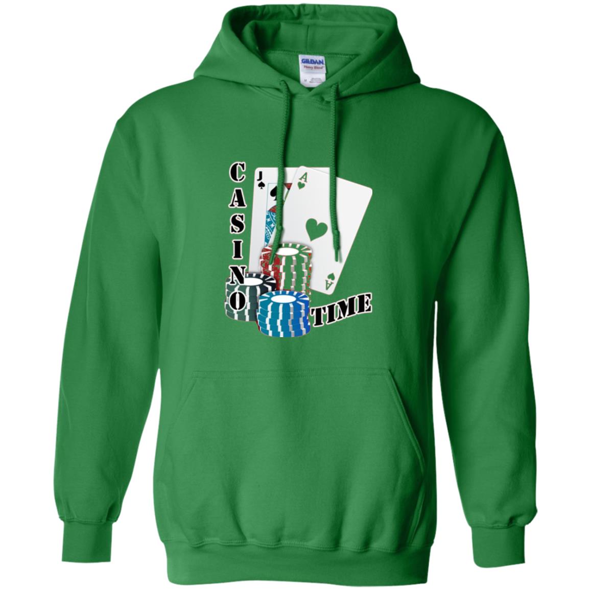 Fun Gambling T-shirt Casino Time Irish Green