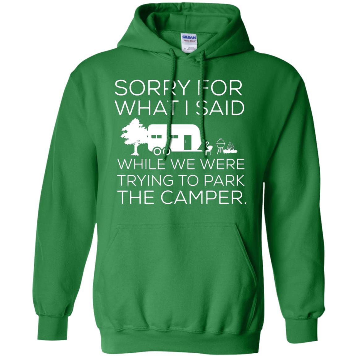 Camping T-shirt We Were Trying To Park The Camper Irish Green