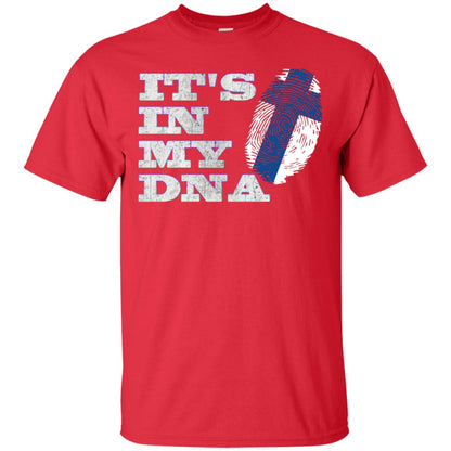 It's In My Dna Finnish Finland Flag Shirt Red