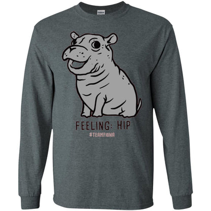 Fiona Hippo Lover T-shirt The Hippo Feeling Hip #teamfiona Dark Heather
