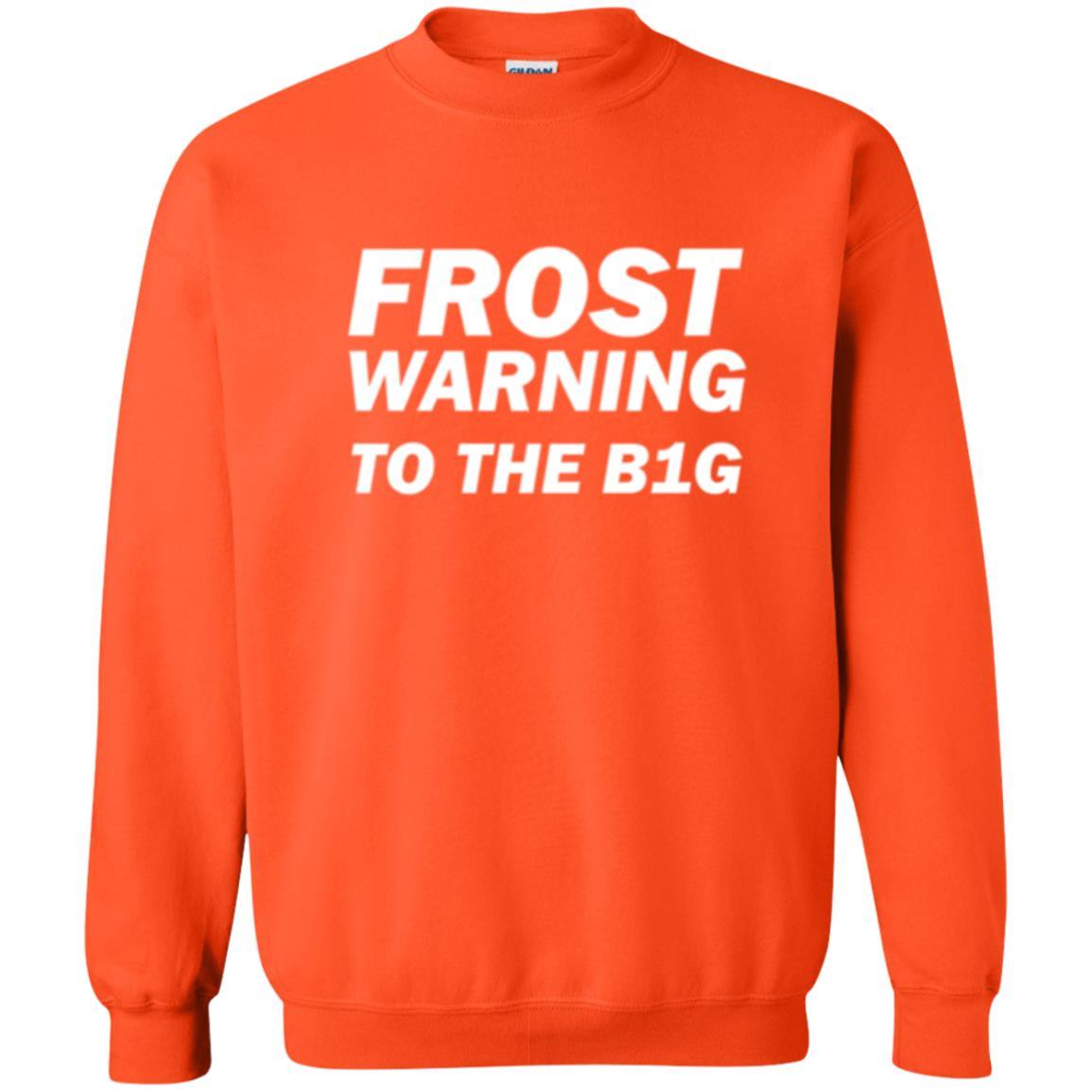 Frost Warning Nebraska T-shirt Orange