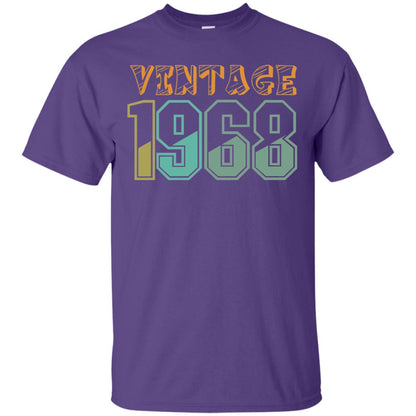 Vintage 1968 50th Birthday T-shirt Purple