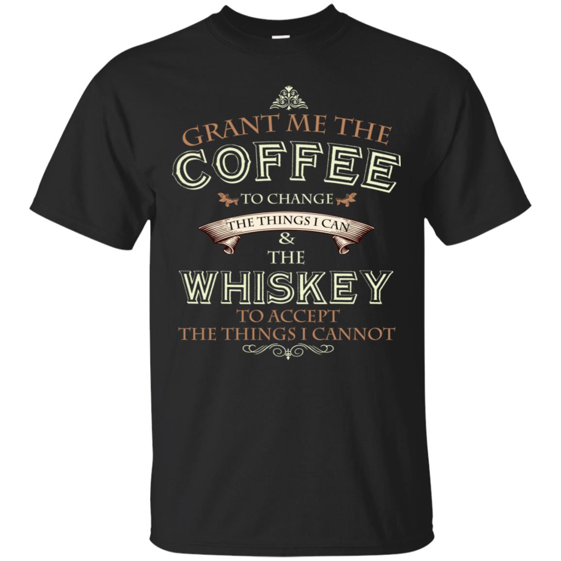 Grant Me The Coffee To Change The Things I Can Shirt Black