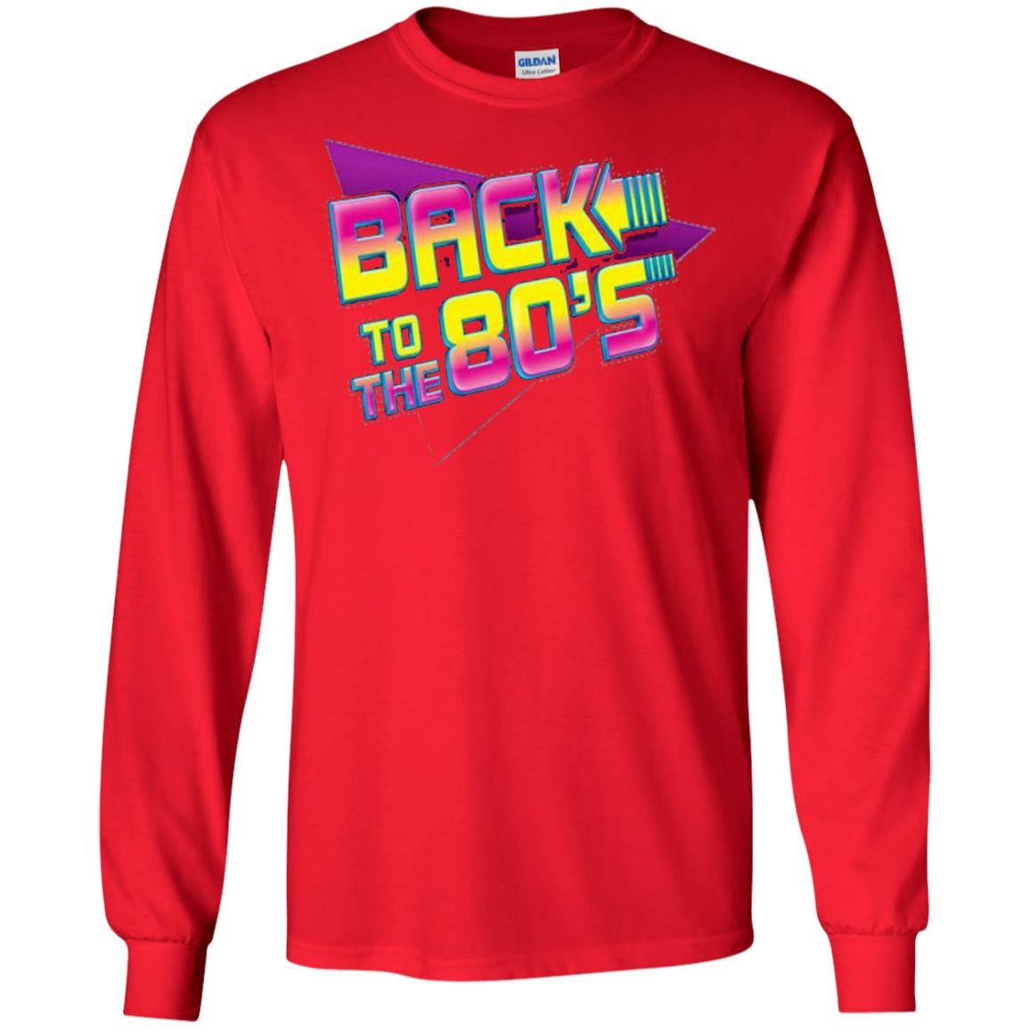 Back To The 80s Graphic Retro Novelty T-shirt Red