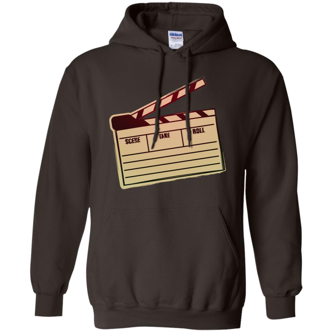 Movie Clapper Filmmaker Film Student Shirt Dark Chocolate
