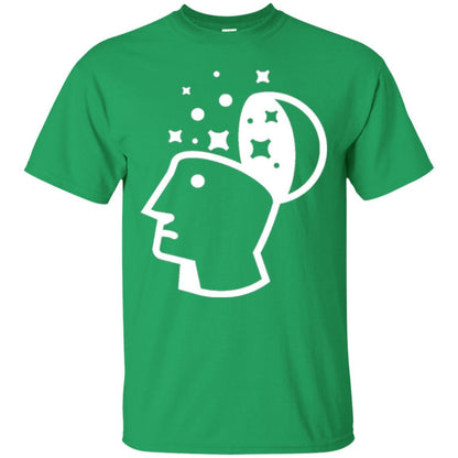 Look Into His Head Creative Thinking T-shirt Irish Green