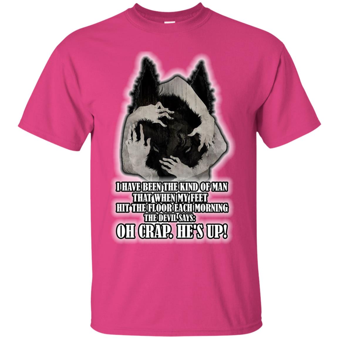 The Devil Say Oh Crap He Is Up Wolf Shirt Heliconia
