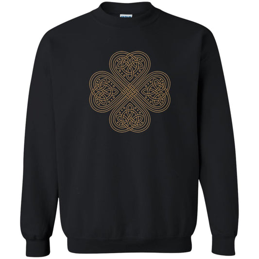 Irish Celtic Gold Knot Patricks Day Shirt Black