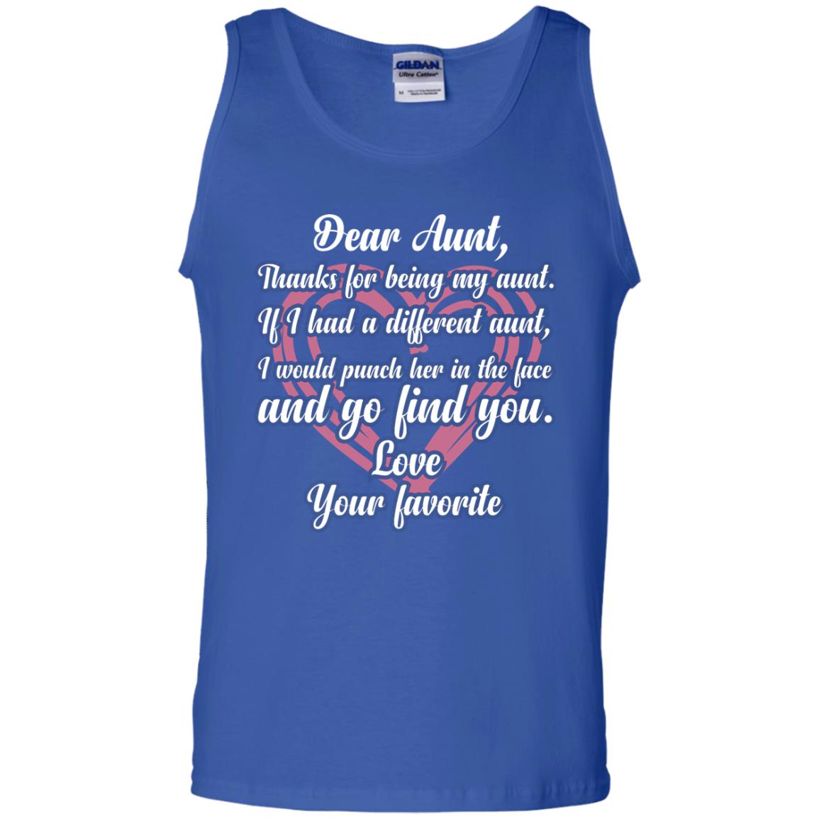 Dear Aunt Thank For Being My Aunt Family T-shirt Royal