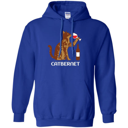 Cat Lovers T-shirt Catbernet Cat Wine Royal