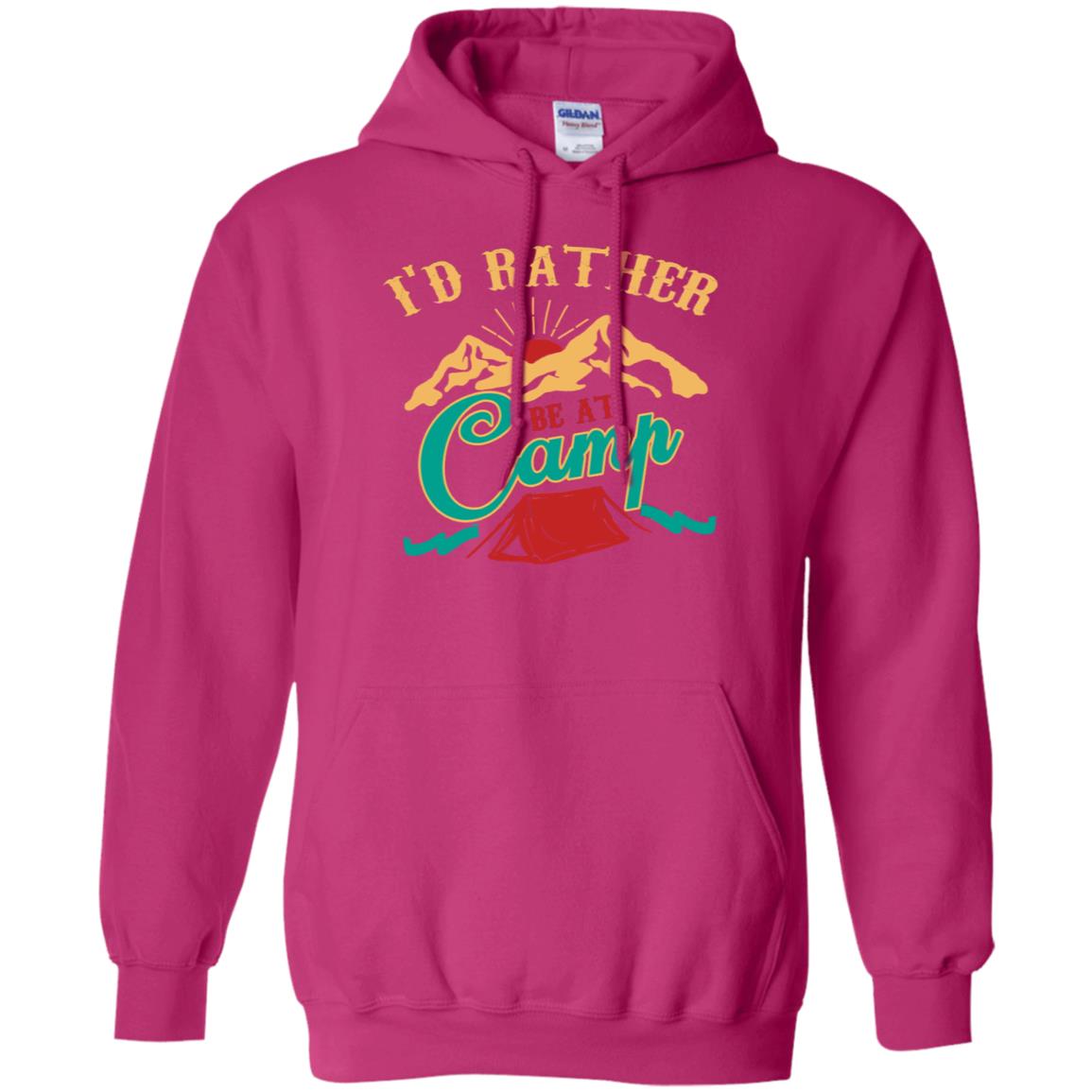 I'd Rather Be At Camp Camping Lovers Gift Shirt For Mens Of Womens Heliconia