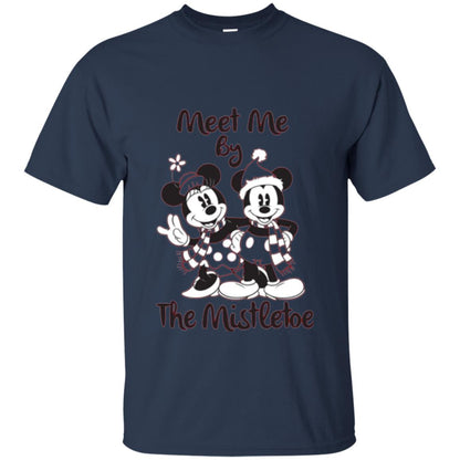 Christmas T-shirt Meet Me By Mistletoe Navy