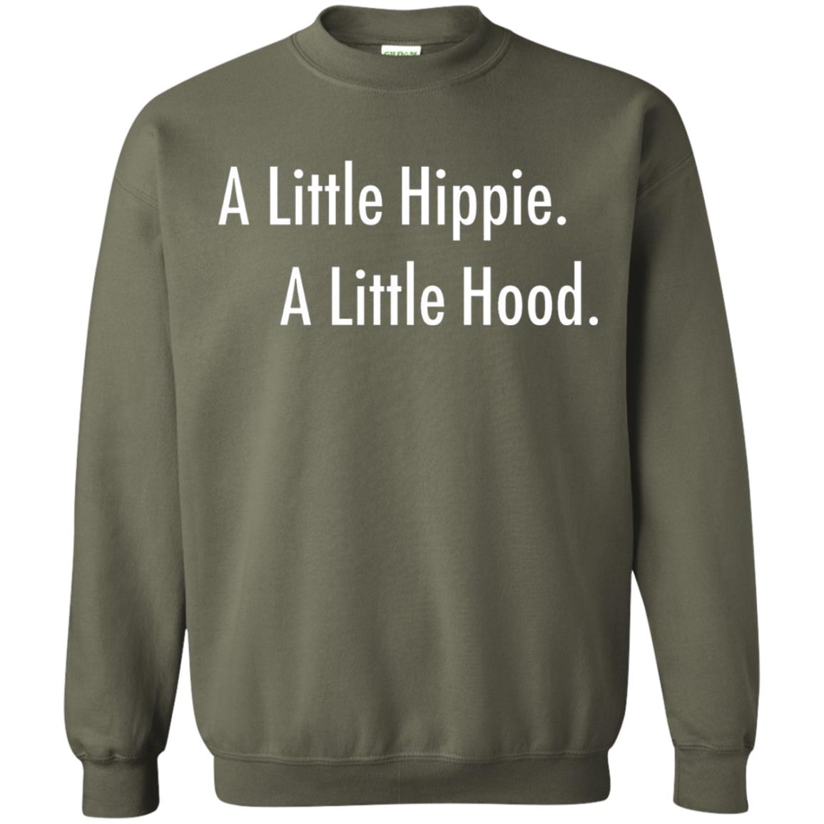 A Little Hippie A Little Hood Shirt Military Green