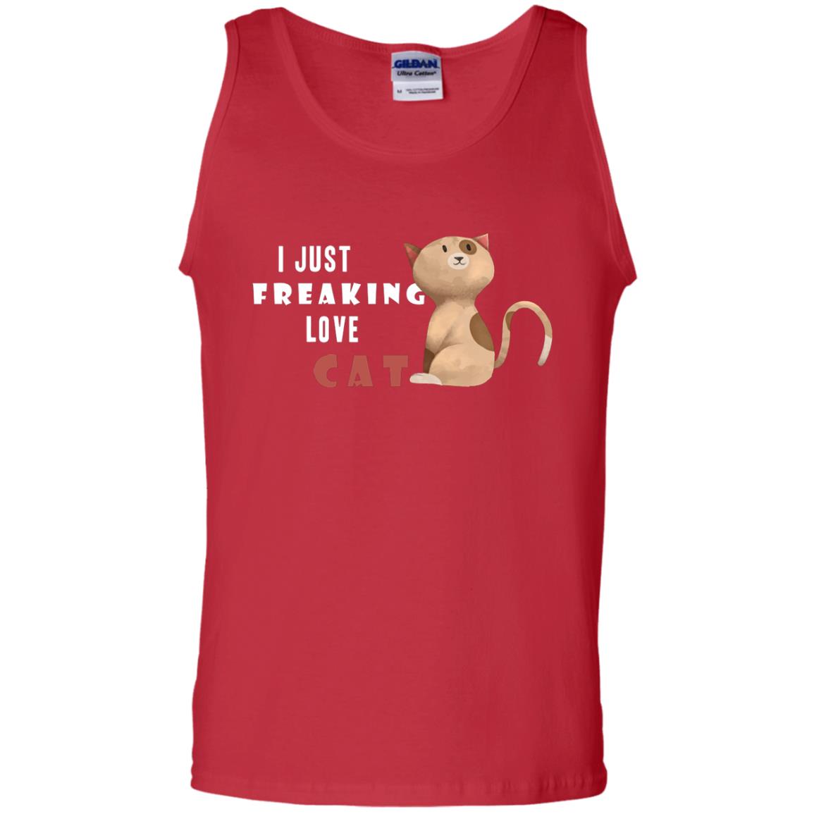 I Just Freaking Love Cat Shirt Red