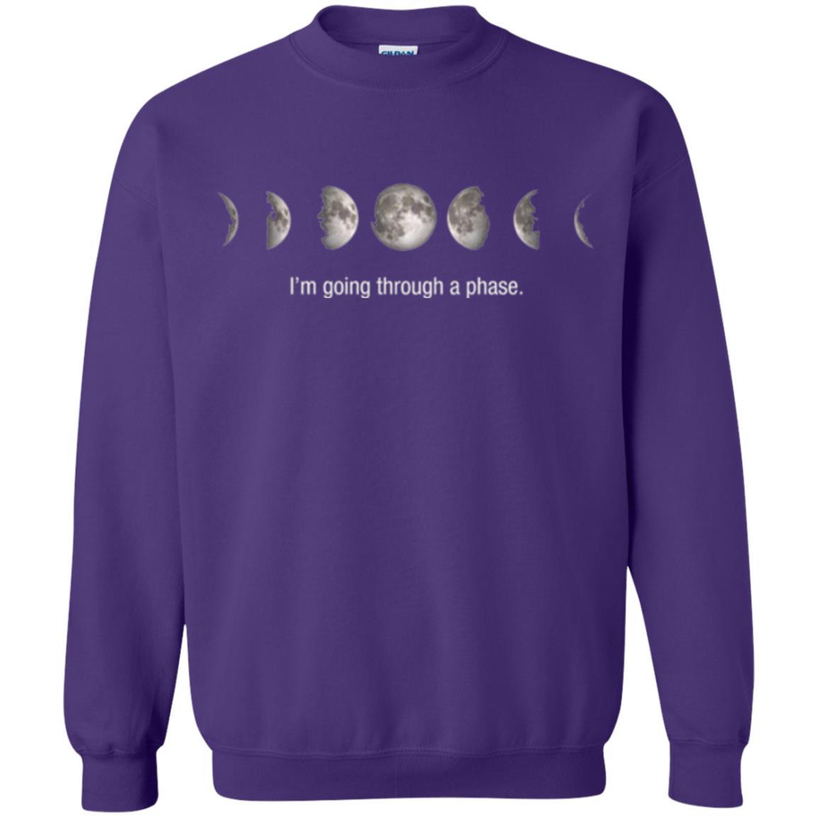Astronomy T-shirt I_m Going Through A Phase Purple