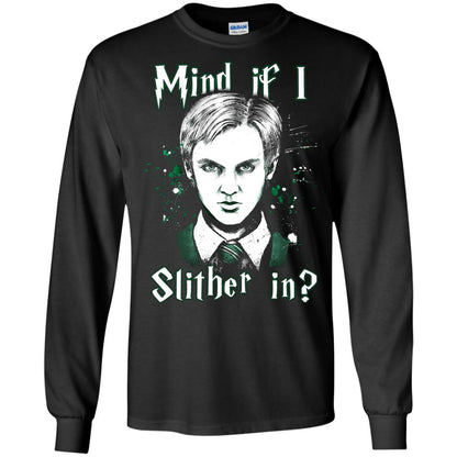 Mind If I Slither In Slytherin House Harry Potter Shirt Black