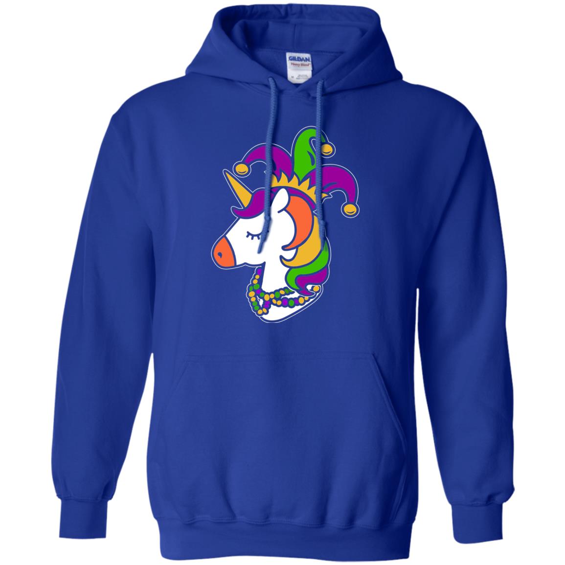 Unicorn Funny Mardi Gras T-shirt Royal