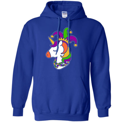 Unicorn Funny Mardi Gras T-shirt Royal