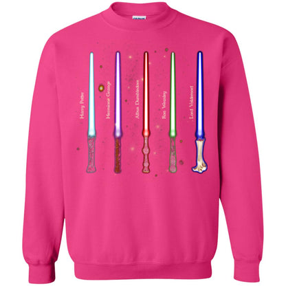 Harry Potter Lightsaber Wands Movie Fan T-shirt Heliconia