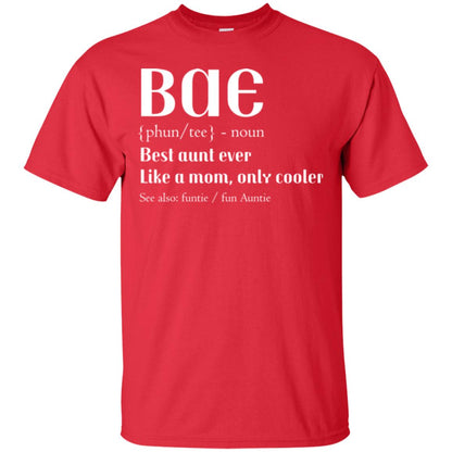 Bae Best Aunt Ever Shirt Red