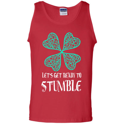 Stain Patrick's Day T-shirt Let's Get Ready To Stumble Red