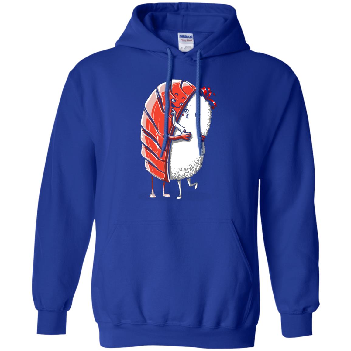 Sushi Lover T-shirt Salmon Sashimi Sushi Hug Love Royal