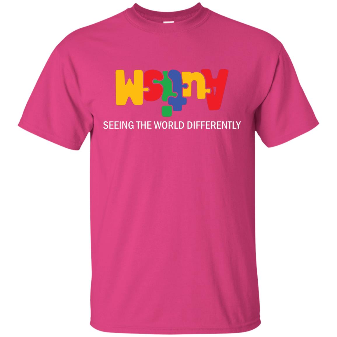 Autism Awareness T-shirt Seeing The World Differently Heliconia
